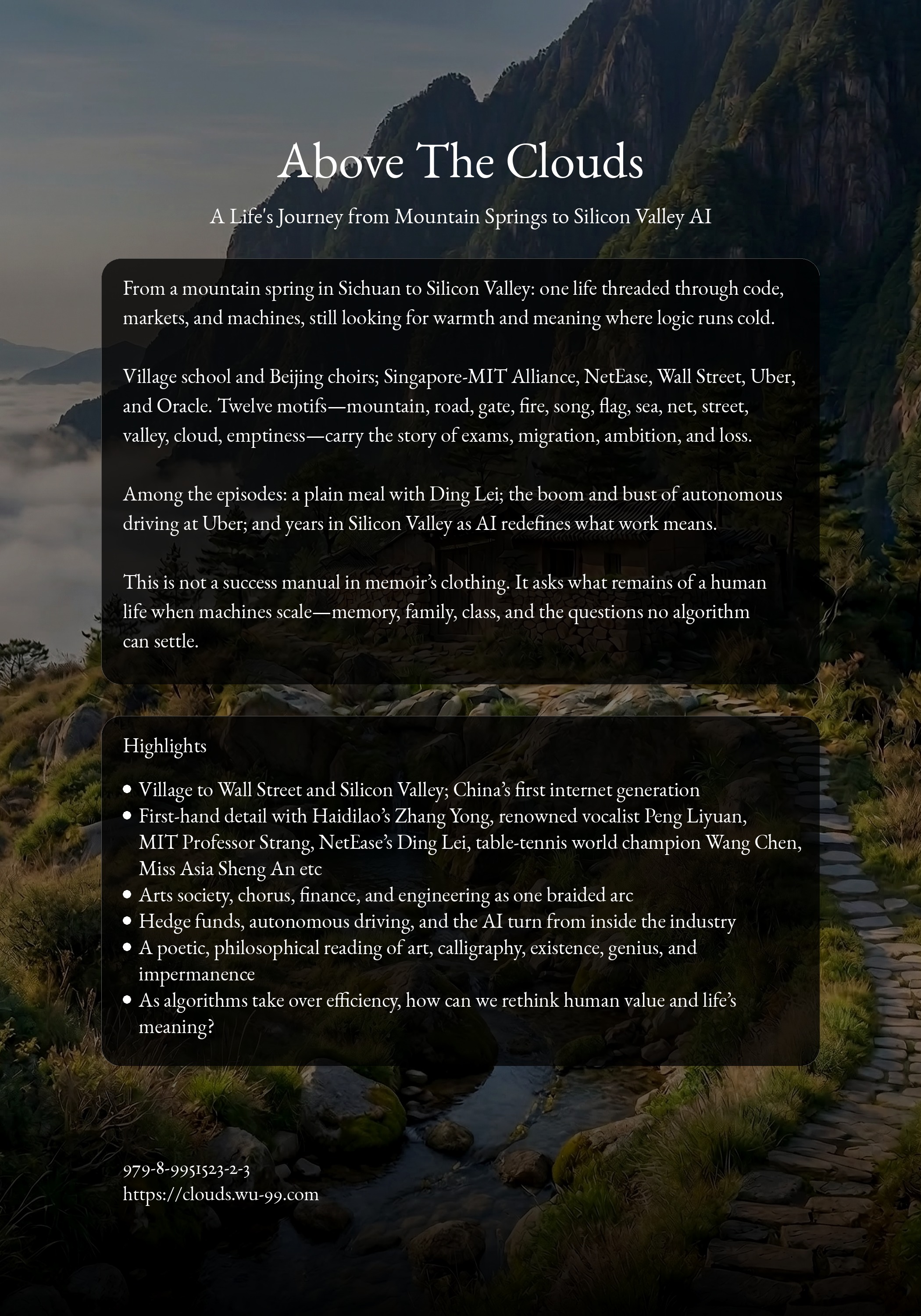 Above The Clouds back cover